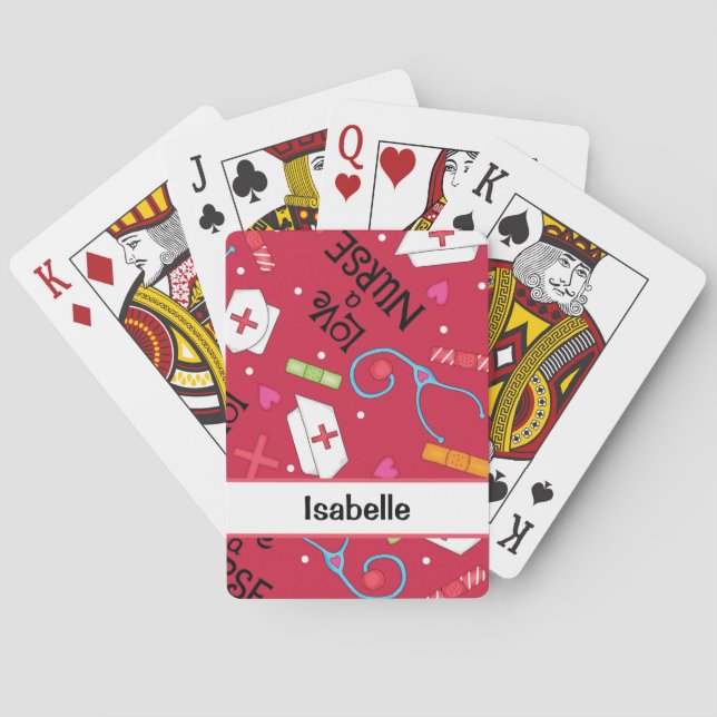 Personalisierter Name für neuronale Whimsy-Medizin Spielkarten (Rückseite)