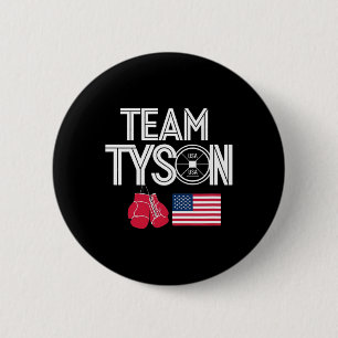 Personalisierter Name für Team Tyson Familie Vinta Button