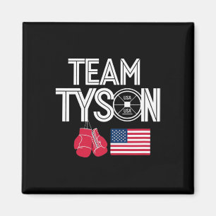 Personalisierter Name für Team Tyson Familie Vinta Magnet