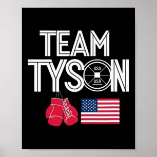 Personalisierter Name für Team Tyson Familie Vinta Poster