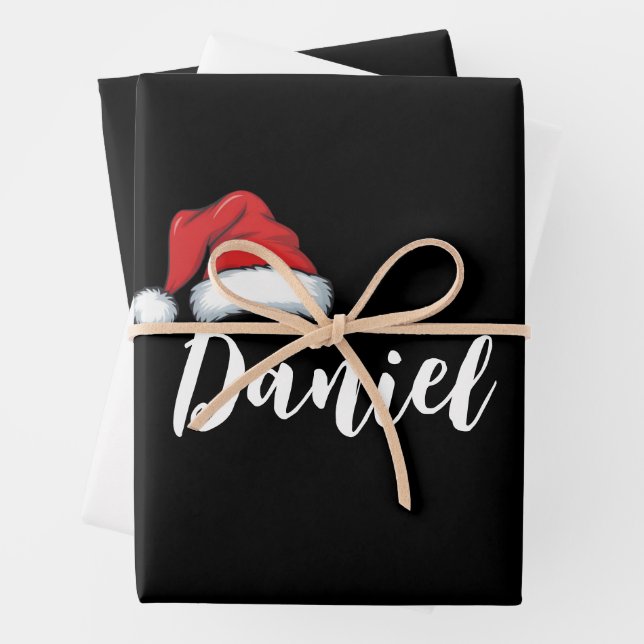 Personalisierter Name für Weihnachten Geschenkpapier Set (Beispiel)