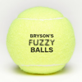 Personalisierter Name Fuzzy Tennis Balls Tennisbälle
