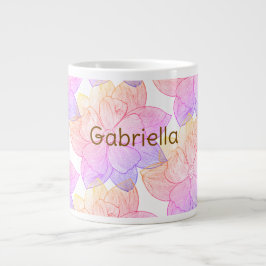 Personalisierter Name Gabriella "Sonnenuntergangsb Jumbo-Tasse