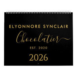 Personalisierter Name Gegründungsdatum Chocolatier Kalender