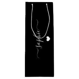 Personalisierter Name Geschenktasche, Geburtstagsg Geschenktüte Für Weinflaschen