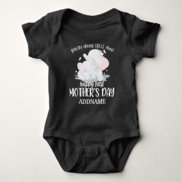 Personalisierter Name glücklich 1. Muttertag - Ele Baby Strampler
