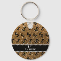 Personalisierter Name Gold Glitzer Dollarzeichen
