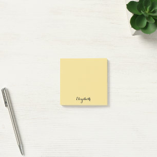 Personalisierter Name Gold Zuhause Office Business Post-it Klebezettel