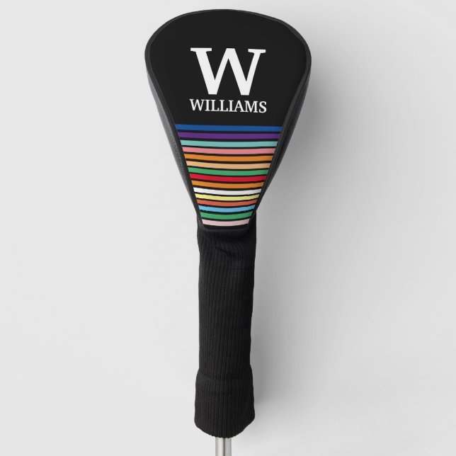 personalisierter Name Golf Headcover (Vorderseite)