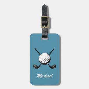 Personalisierter Name Golf Player Golfer Golfspiel Gepäckanhänger