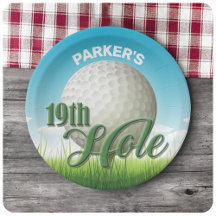 Personalisierter NAME Golfer Golf Pro Ball 19. Loc