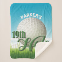 Personalisierter NAME Golfer Golf Pro Ball 19. Loc