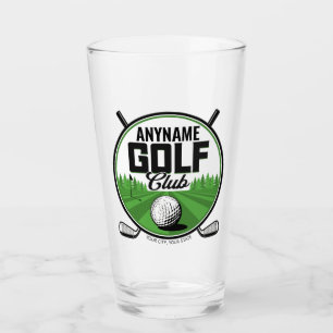 Personalisierter NAME Golfprofi Golfclub-Spieler  Glas