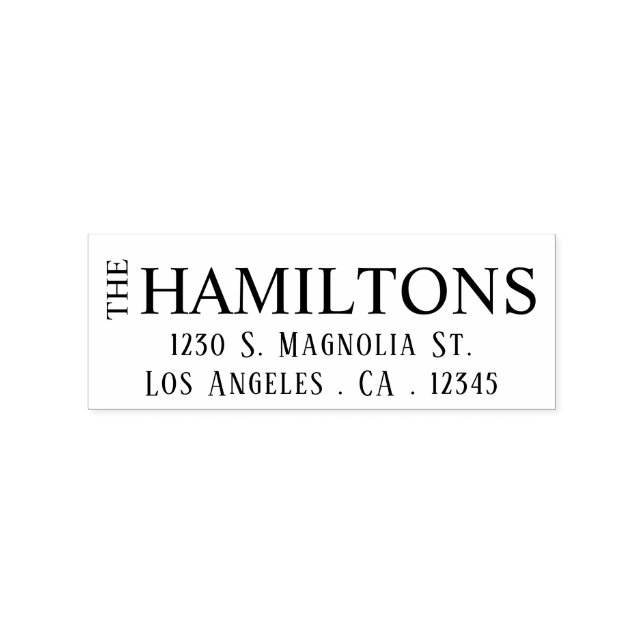 Personalisierter Name Gummistempel (Prägung)