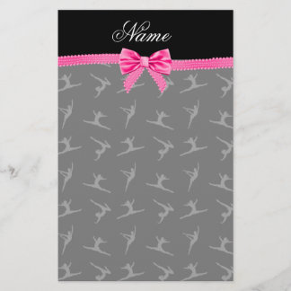 Personalisierter Name Gymnastik Rosa Bug Briefpapier