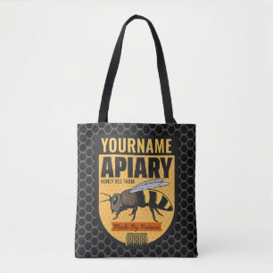Personalisierter NAME Honey Bee Apiary Beehives Fa