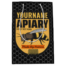 Personalisierter NAME Honey Bee Apiary Beehives Fa