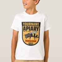 Personalisierter NAME Honey Bee Apiary Beehives Fa