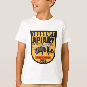 Personalisierter NAME Honigbiene Apiary Bienenstöc T-Shirt