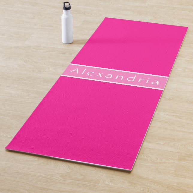 Personalisierter Name (Hotink) Yogamatte (Beispiel)
