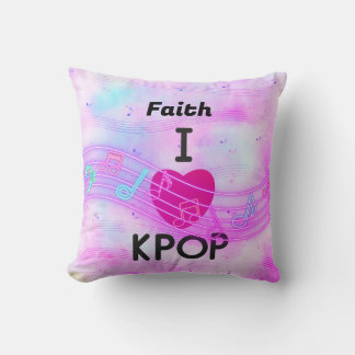 Personalisierter Name I Liebe K-Pop Kissen