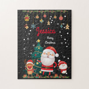 Personalisierter Name Ihres Kindes, Weihnachten Puzzle