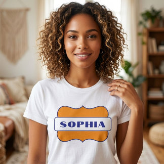 Personalisierter Name im Retro-Stil Grafik  Tri-Blend Shirt