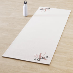 Personalisierter Name Initial Niedlich Custom Yogamatte