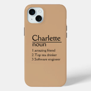 Personalisierter Name iPhone 15 Plus Fall Case-Mate iPhone Hülle