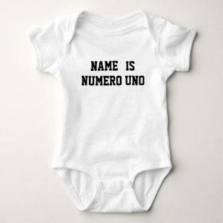 Personalisierter Name Ist Nummer Eins Baby Strampler