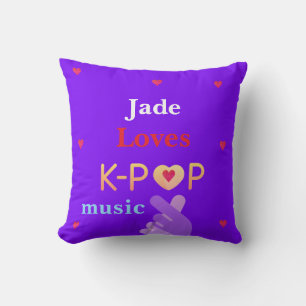 Personalisierter Name K-Pop Kissen