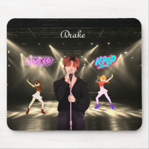 Personalisierter Name K-Pop-Musik  Mousepad