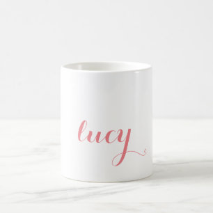 Personalisierter Name Kaffeemaschine Tasse