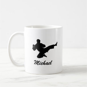 Personalisierter Name Karate / Taekwondo / Judo Kaffeetasse