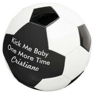 Personalisierter Name Kick mich Baby noch einmal Fußball