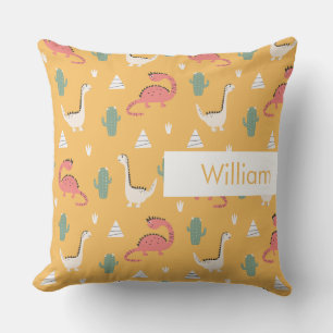 Personalisierter Name Kids Niedliches Muster Kissen