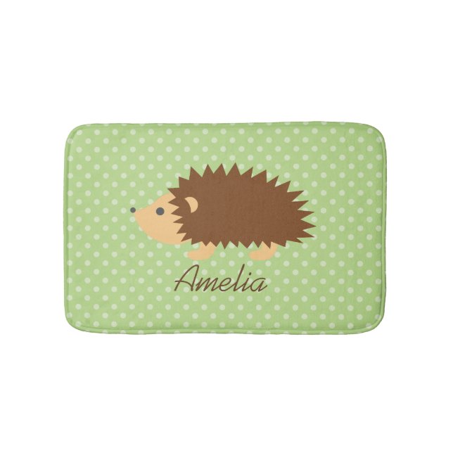 Personalisierter Name Kinder Badematte mit niedlic (Vorderseite)