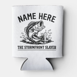 Personalisierter Name Klassischer Bassfisch-Sturm Dosenkühler