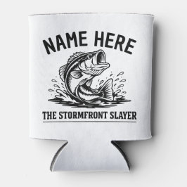 Personalisierter Name Klassisches Bassangeln Sturm Dosenkühler