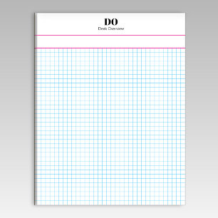 Personalisierter Name Kleiner Quadrat Graph Paper  Notizblock