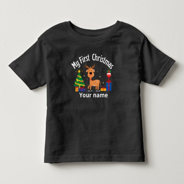Personalisierter Name Kleinkind T-shirt (Vorderseite)