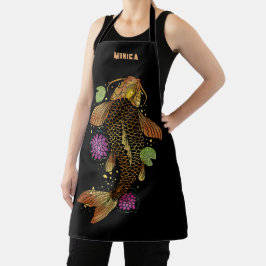 Personalisierter Name Koi Fish Schürze