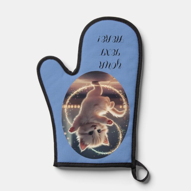 Personalisierter Name Küche Geschenk Tanz Küche Ofenhandschuh (Vorderseite)