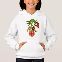 personalisierter Name Leopard-Bogen-Papagei-Orname Hoodie