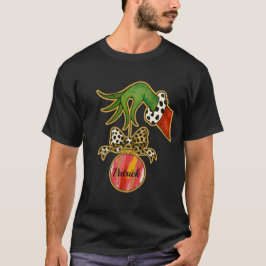personalisierter Name Leopardenschleife Papageien- T-Shirt