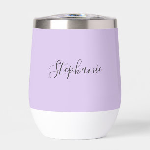 Personalisierter Name Lila Lila Schrift Monogramm