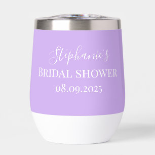 Personalisierter Name Lila Skriptmonogramm