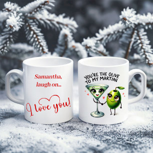 Personalisierter Name Lustige Lebensmittel-Tasse L Kaffeetasse