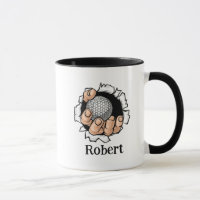 Personalisierter Name Lustiger Golfball