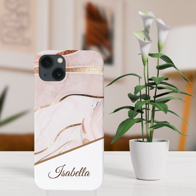 Personalisierter Name | Luxe Marble Case-Mate iPhone Hülle (Von Creator hochgeladen)